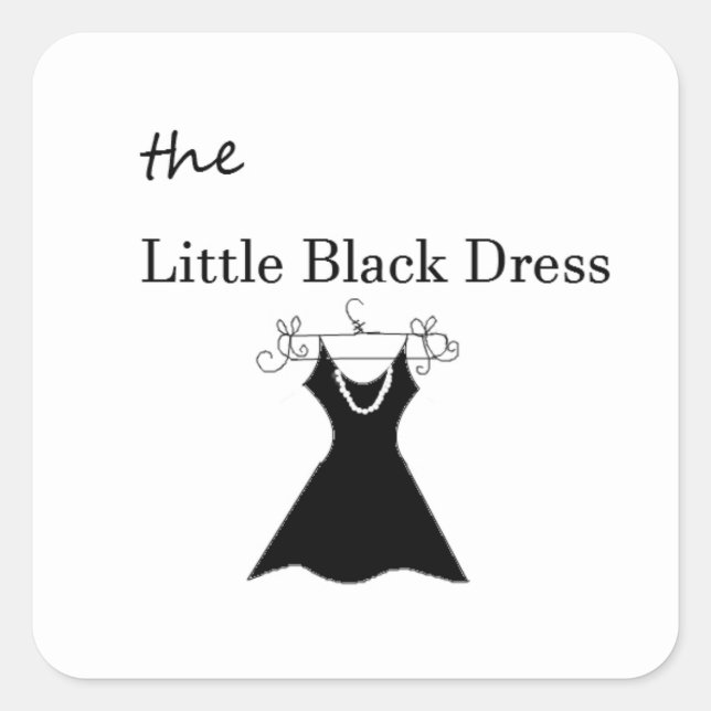 The All Important LBD Square Sticker (Front)