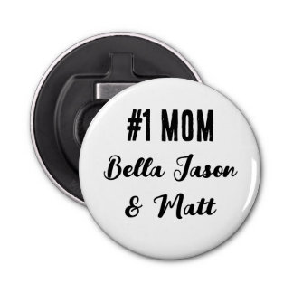 The All-Star Mom Personalized Team Spirit Design Bottle Opener