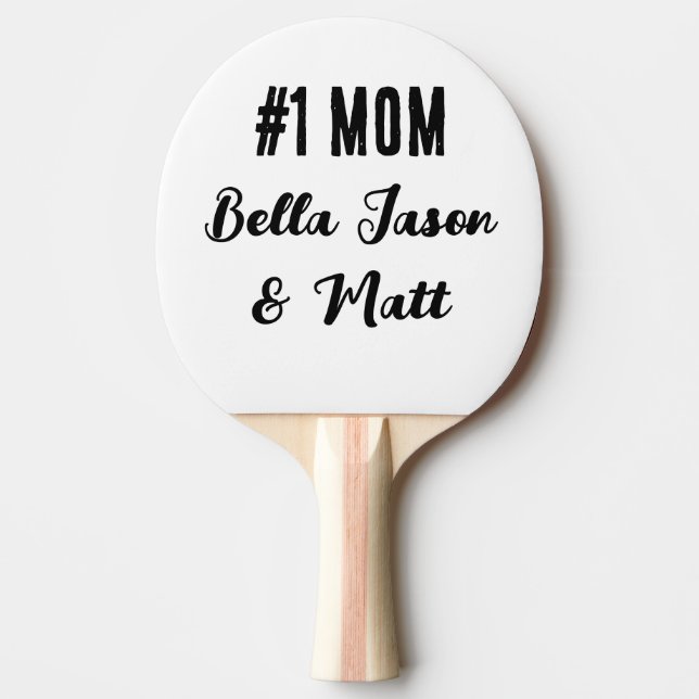 The All-Star Mom Personalized Team Spirit Design Ping Pong Paddle (Front)