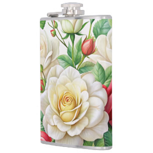 The Allure of a Single Rose Thermal Tumbler Hip Flask