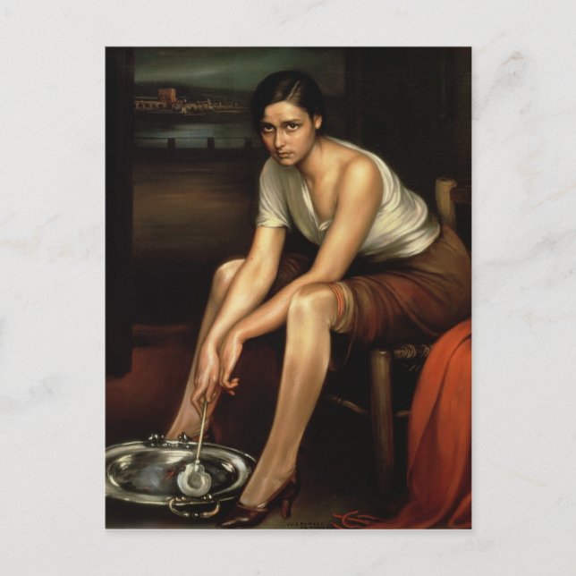 The Alluring Young Girl Postcard (Front)