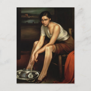 The Alluring Young Girl Postcard