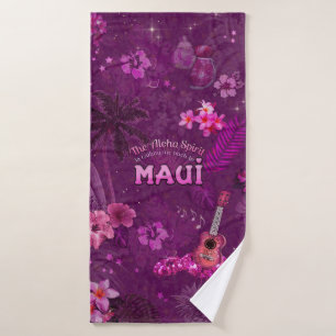 The Aloha Spirit is calling me back to Maui  Bath Towel Set