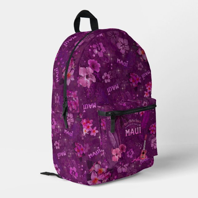 The Aloha Spirit is calling me back to Maui  Printed Backpack (Back Corner Left)