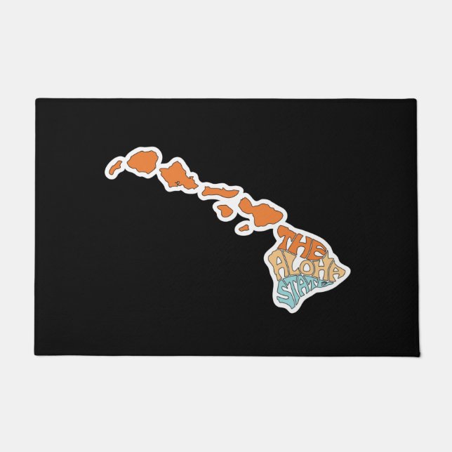 The Aloha State - Hawaii Doormat (Front)