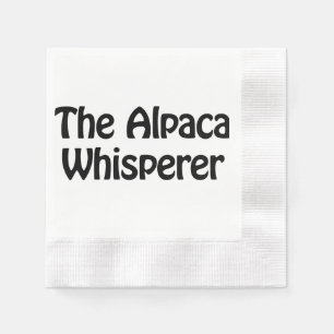 the alpaca whisperer napkin