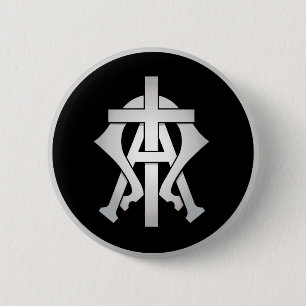 The Alpha & The Omega 6 Cm Round Badge