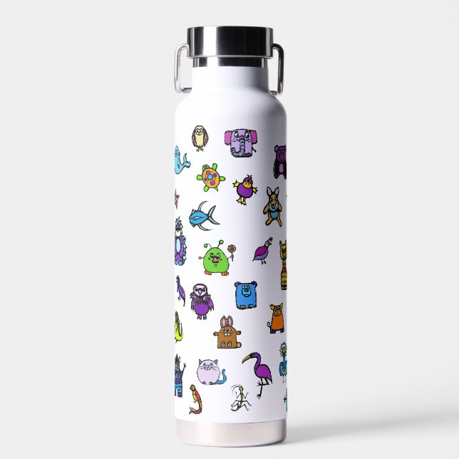 the alphabet book characters - water bottle (Front)