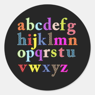 The Alphabet Classic Round Sticker