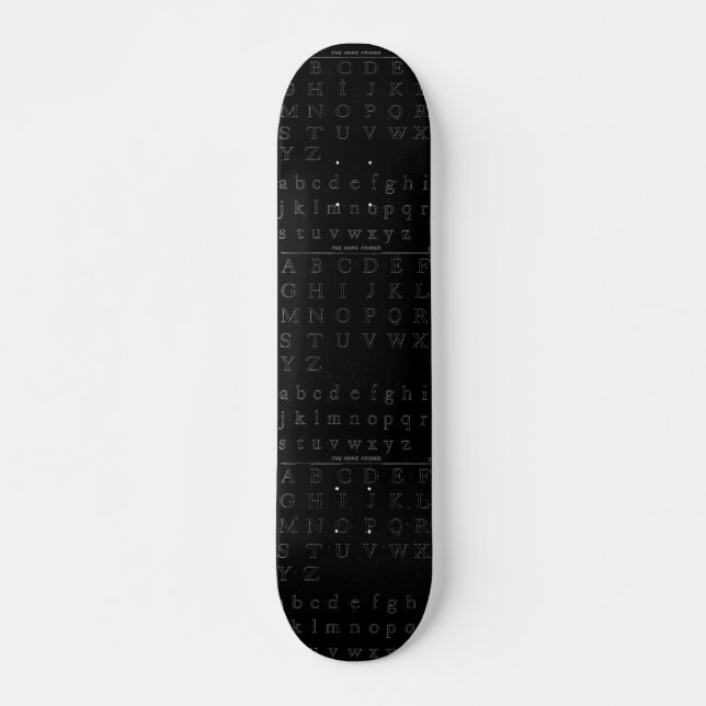 The Alphabet Skateboard (Front)