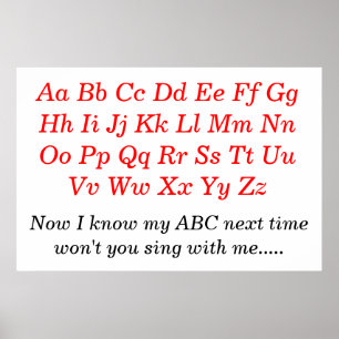 The Alphabet Song Poster