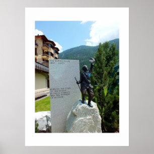 The Alpine Club statue Poster