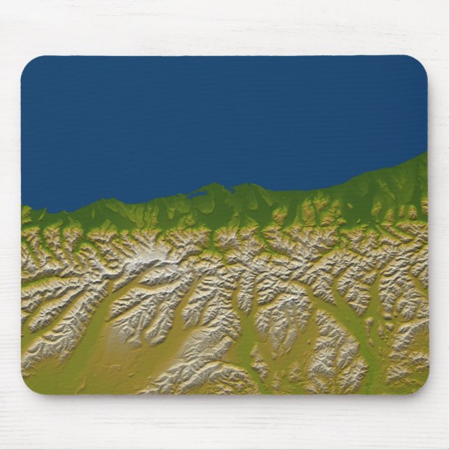 The Alpine fault along the west coast Mouse Mat (Front)