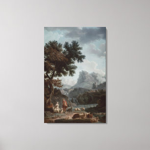 The Alpine Shepherdess Canvas Print