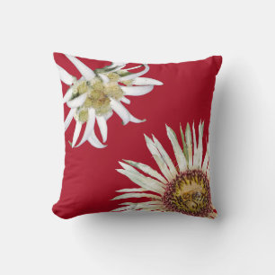 The 'Alpine' Wildflowers' Throw Pillow