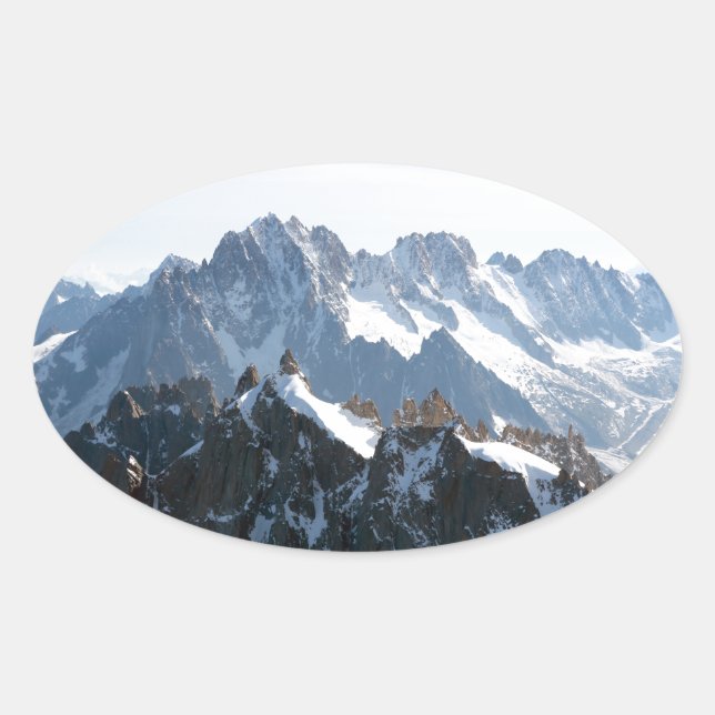 The Alps - magnificent! Oval Sticker (Front)