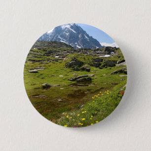 The Alps mountain range - Stunning! 6 Cm Round Badge