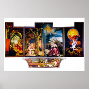 The Altar by Mathis Gothart Grünewald Poster