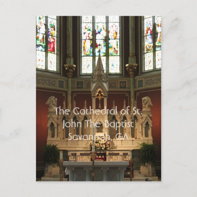 The Altar of The Cathedral of St. John The Baptist Postcard (Front)