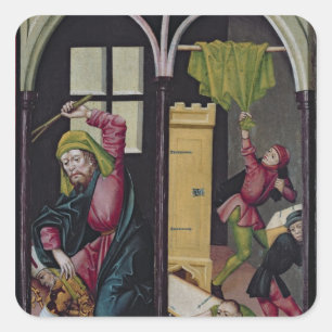 The Altarpiece of St. Nicholas Square Sticker