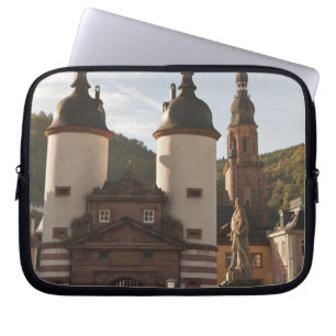 The Alte Brucke in Old Town, Heidelberg, Germany Laptop Sleeve