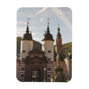 The Alte Brucke in Old Town, Heidelberg, Germany Magnet