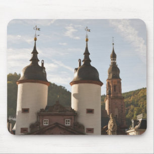 The Alte Brucke in Old Town, Heidelberg, Germany Mouse Mat