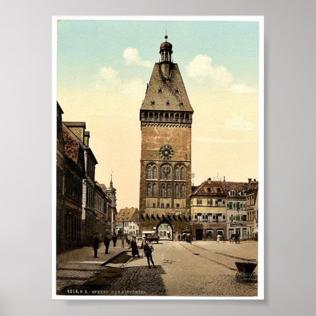 The Altportel, Speyer, the Rhine, Germany rare Pho Poster (Front)