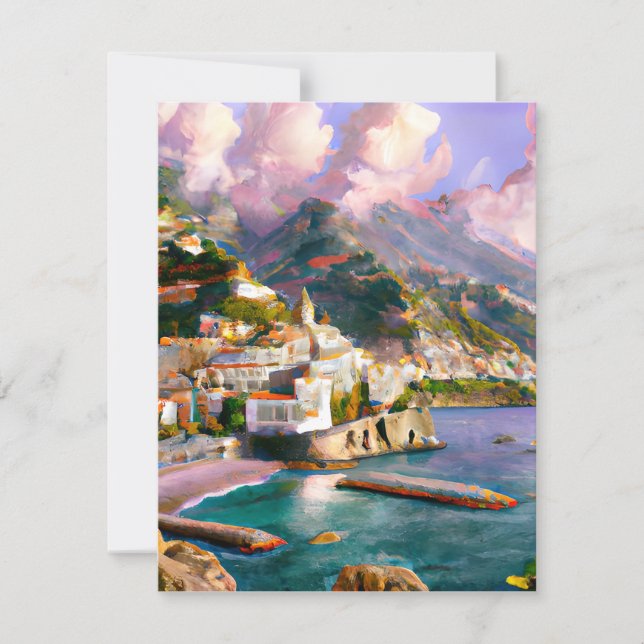 The Amalfi Coast is One of the Most Beautiful Holiday Card (Front)