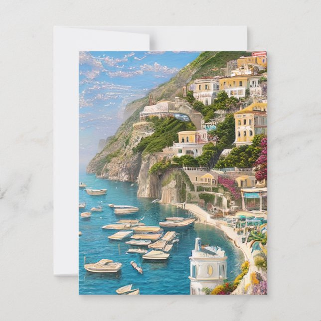 The Amalfi Coast is One of the Most Beautiful Holiday Card (Front)