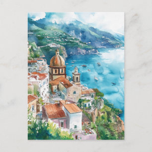 The Amalfi Coast, Italy Postcard