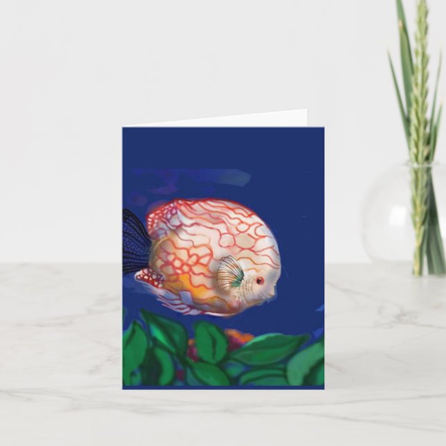 The amazing fish note card (Front)