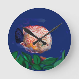 The amazing fish round clock