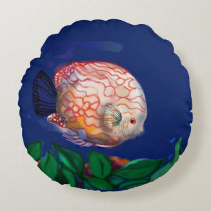 The amazing fish round cushion