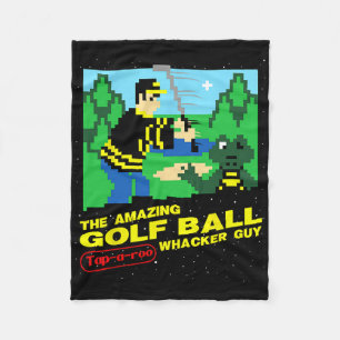 The Amazing Golf Ball Tap-a-roo Whacker Guy  Fleece Blanket
