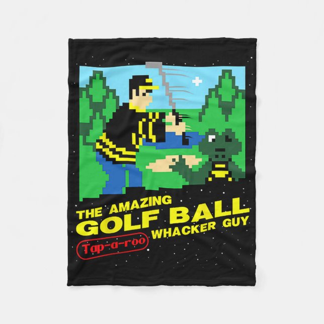 The Amazing Golf Ball Tap-a-roo Whacker Guy  Fleece Blanket (Front)