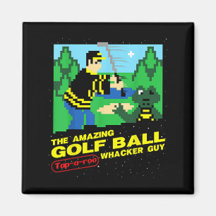 The Amazing Golf Ball Tap-a-roo Whacker Guy Magnet