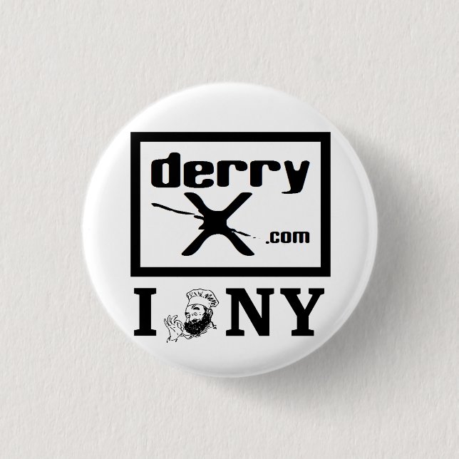 The amazing I derryX NY button (Front)