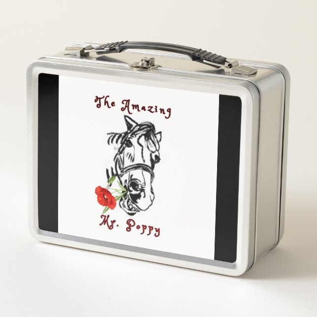 the amazing Mr. Poppy  Metal Lunch Box (Front)