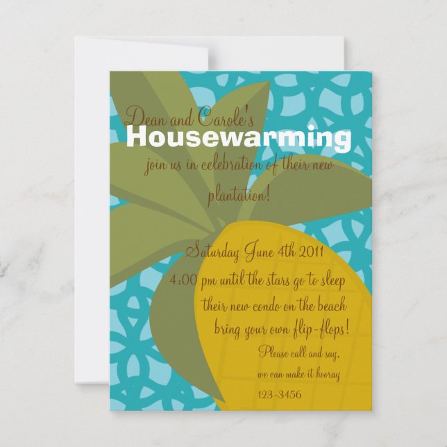 The Amazing Pineapple Invitation (Front)