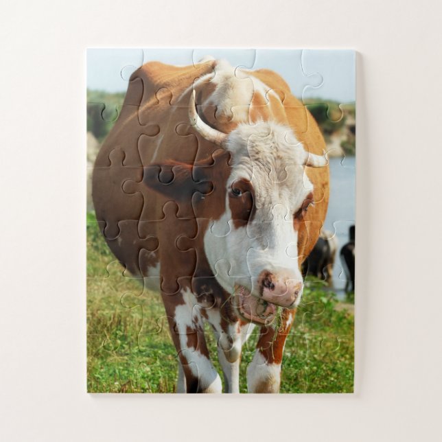 The Amazing Singing Cow Funny Animal Jigsaw Puzzle (Vertical)