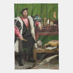 The Ambassadors, Holbein the Younger Tea Towel