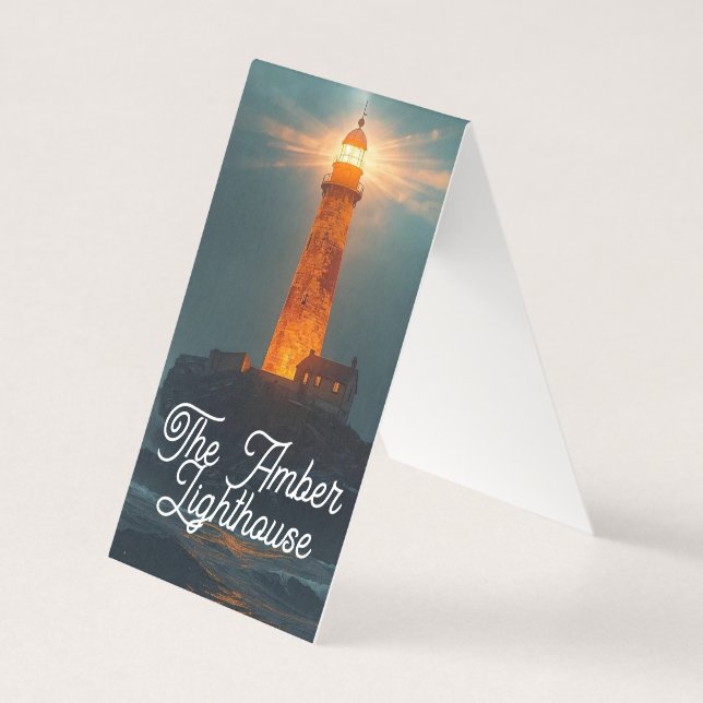The Amber Lighthouse Card (Front)
