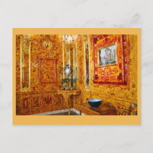 The Amber Room, Catherine Palace, Russia Postcard