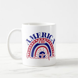The America Beautiful Rainbow  Coffee Mug