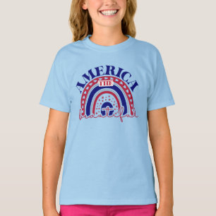 The America Beautiful Rainbow  T-Shirt