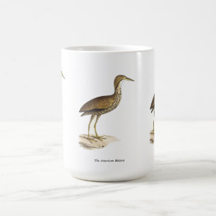 The American Bittern (Botaurus lentiginosus) Bird  Coffee Mug