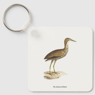 The American Bittern (Botaurus lentiginosus) Bird  Key Ring