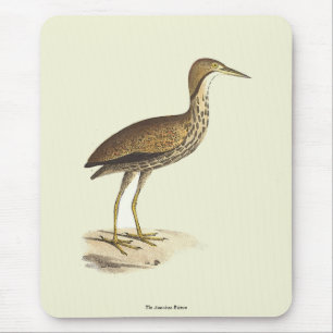 The American Bittern (Botaurus lentiginosus) Bird  Mouse Mat