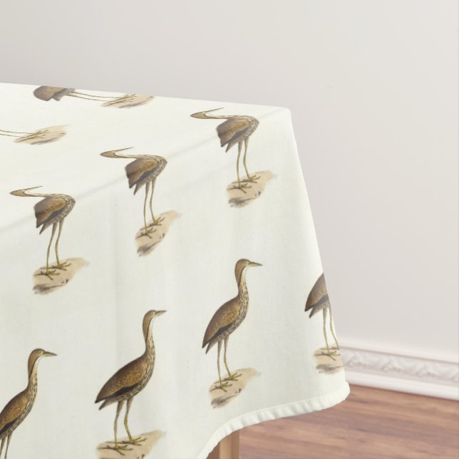 The American Bittern (Botaurus lentiginosus) Bird  Tablecloth (In Situ)